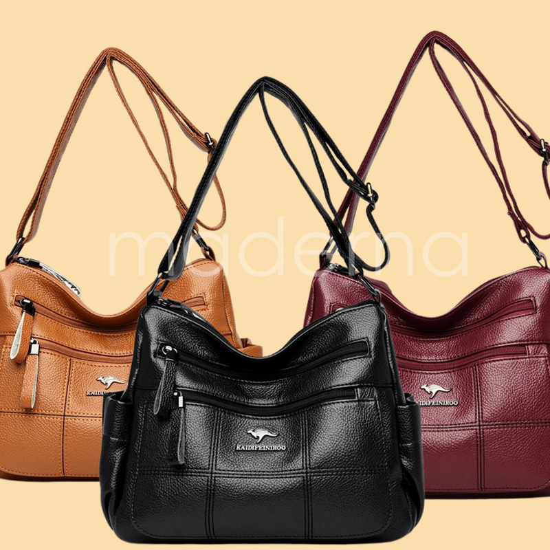 MEGA PROMOÇÃO - Bolsa Feminina Lili Marrocos Couro Legítimo + Frete Grátis