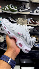 LANÇAMENTO Tênis Nike Air Max Plus TN1 Branco com Rosa + Frete Grátis