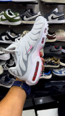LANÇAMENTO Tênis Nike Air Max Plus TN1 Branco com Rosa + Frete Grátis