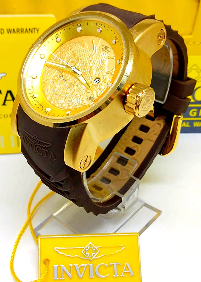 Relógio Invicta Yakuza Pulseira Marrom