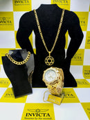 Mega Promoção Invicta Thunderbolt Folheado FUNDO BRANCO + BRINDES (Corrente+ PINGENTE + Pulseira Gourmet)