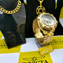 Mega Promoção Invicta Thunderbolt Folheado FUNDO BRANCO + BRINDES (Corrente+ PINGENTE + Pulseira Gourmet)