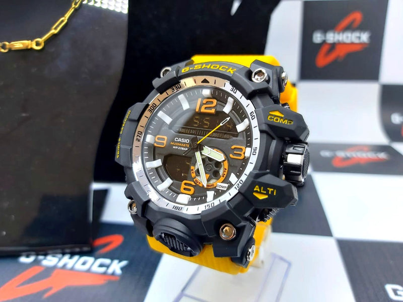 BLACK FRIDAY - G-SHOCK MUD RESIST + 2 Brindes Corrente Cartier 70cm + Pulseira Folheada