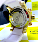 🎁 NOVIDADE Relógio Invicta Coringa Pulseira Silicone Branca (Nevou) + 3 BRINDES + FRETE GRÁTIS