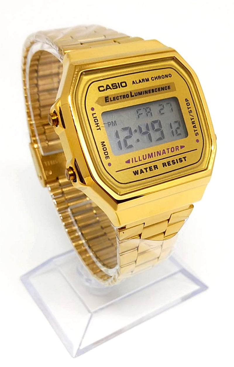 Relógio Casio Retrô Dourado