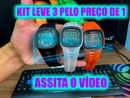 Mega Promoção Kit 3 Relógios Esportivos Dia a Dia Homem / Mulher