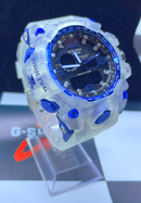 MEGA PROMOÇÃO - G-Shock Gelo Detalhes Azul + BRINDES + FRETE GRÁTIS